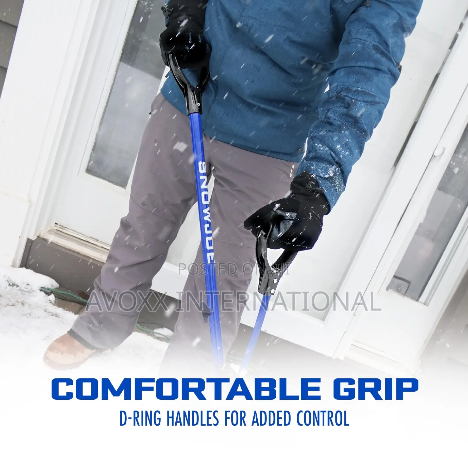 Snow Joe SJ-SHLV01 Shovelution Strain-Reducing Snow Shovel