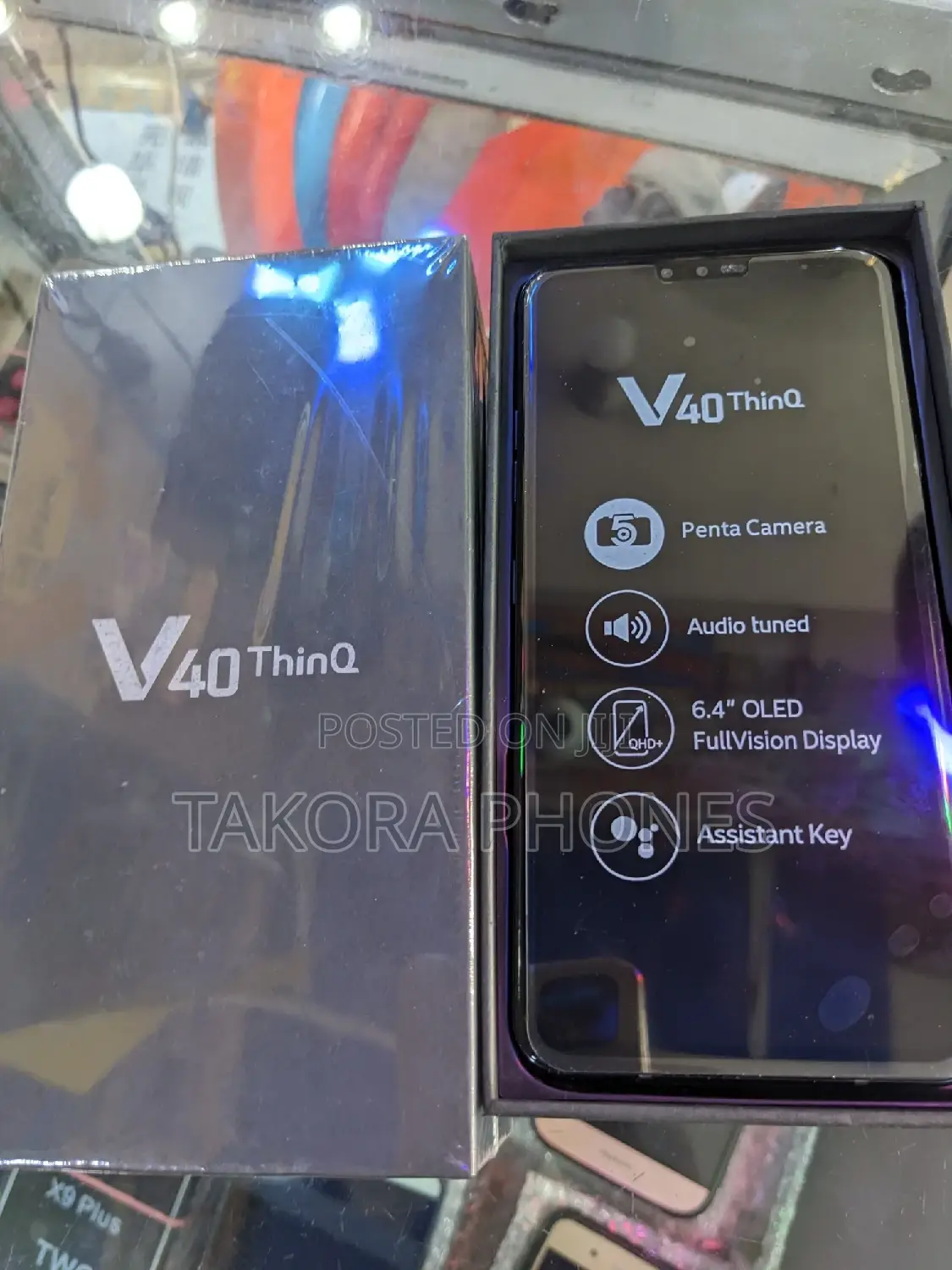 New LG V40 ThinQ 128 GB Black