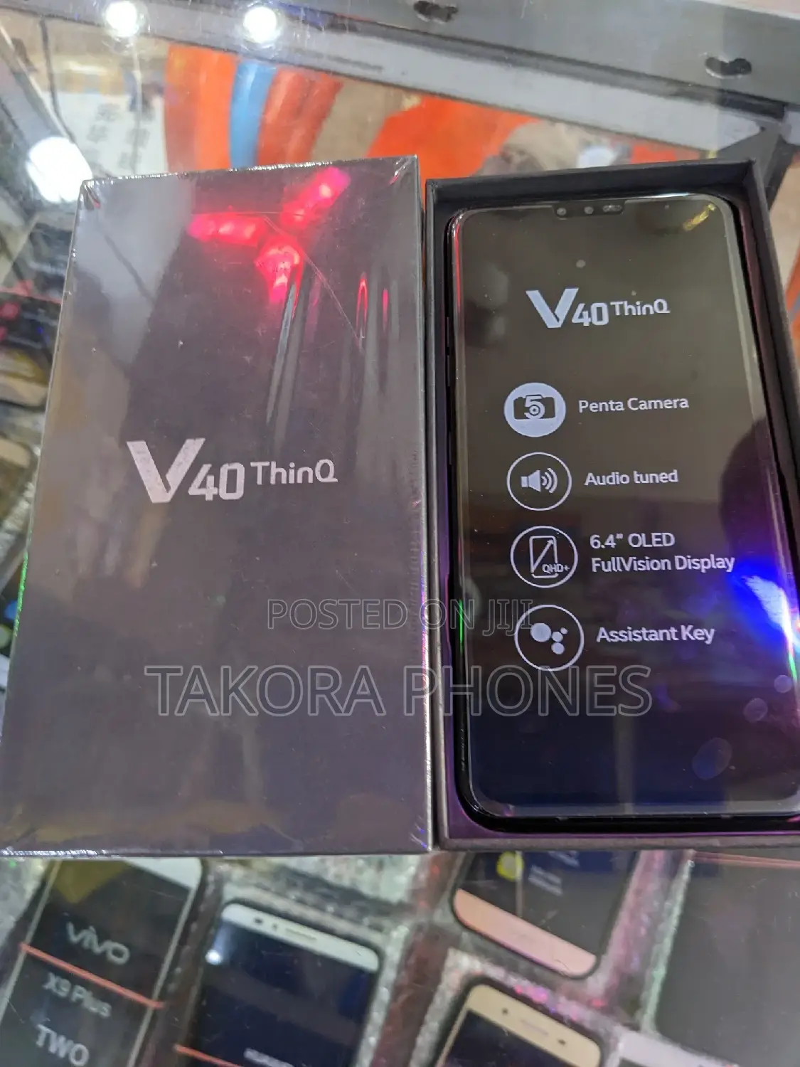 New LG V40 ThinQ 128 GB Black