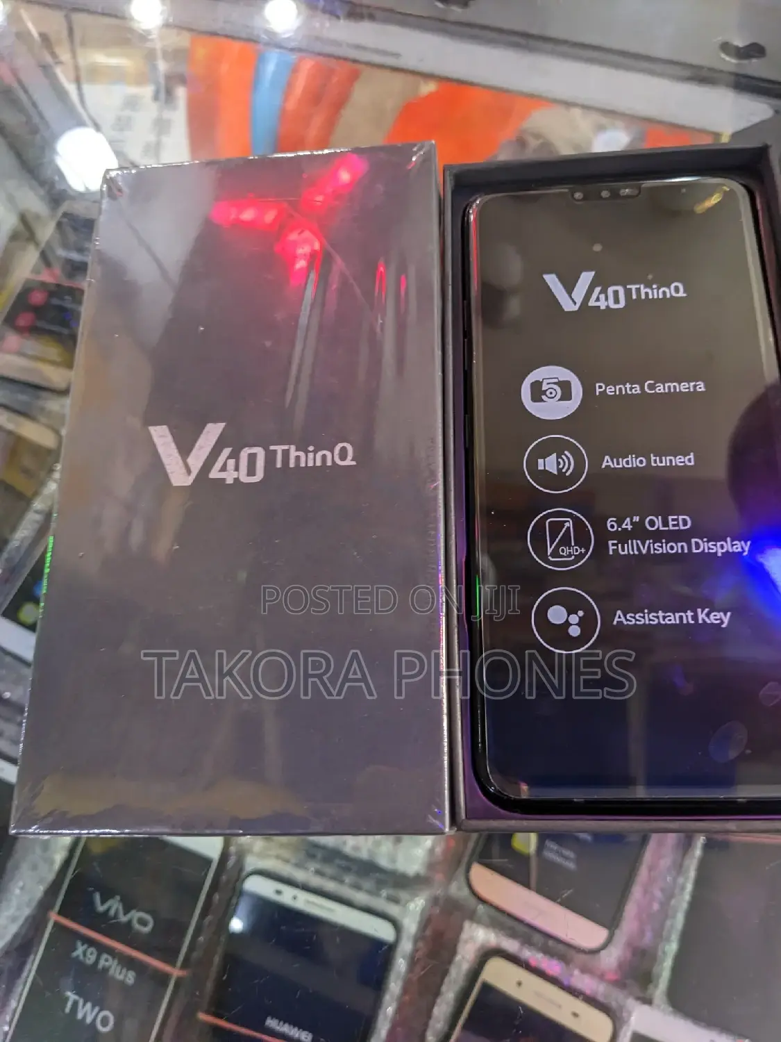 New LG V40 ThinQ 128 GB Black