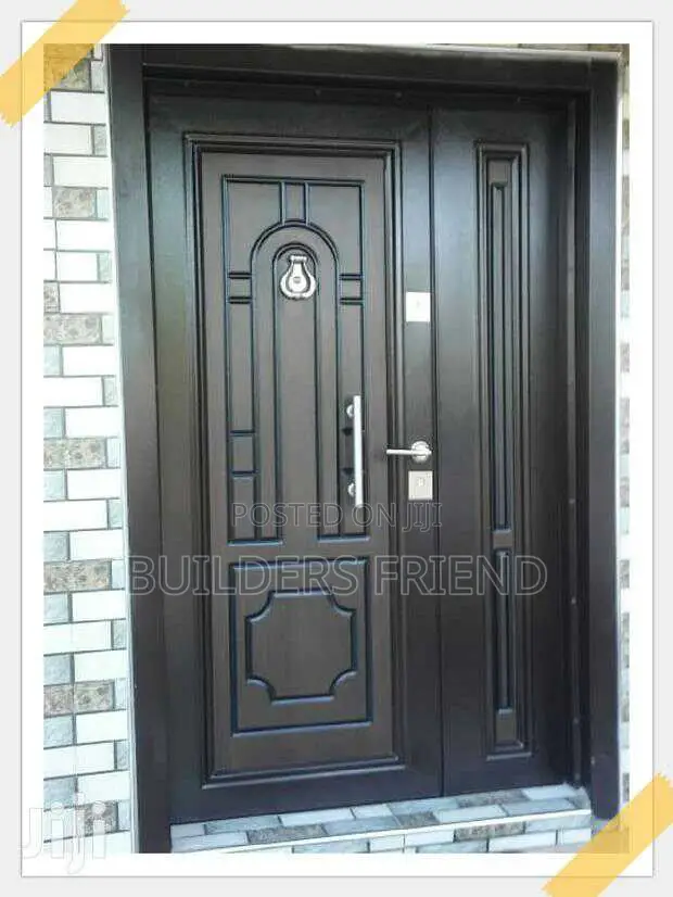 One Half Entrance Steel Security Door+Double Lock Set