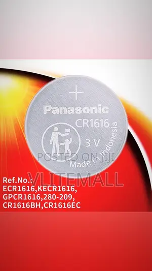 Panasonic CR1616 3V Coin Cell Lithium Battery 5pack