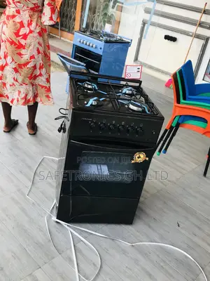 Black Volcano 4 Gas Cooker Oven With Grill 50x50