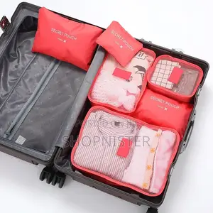 6pcs Luggage Travel Bags Underwear Shoes
Storage Bag Pink