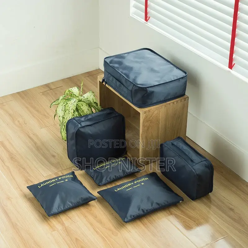 6 Set Travel Pouch Dark Blue