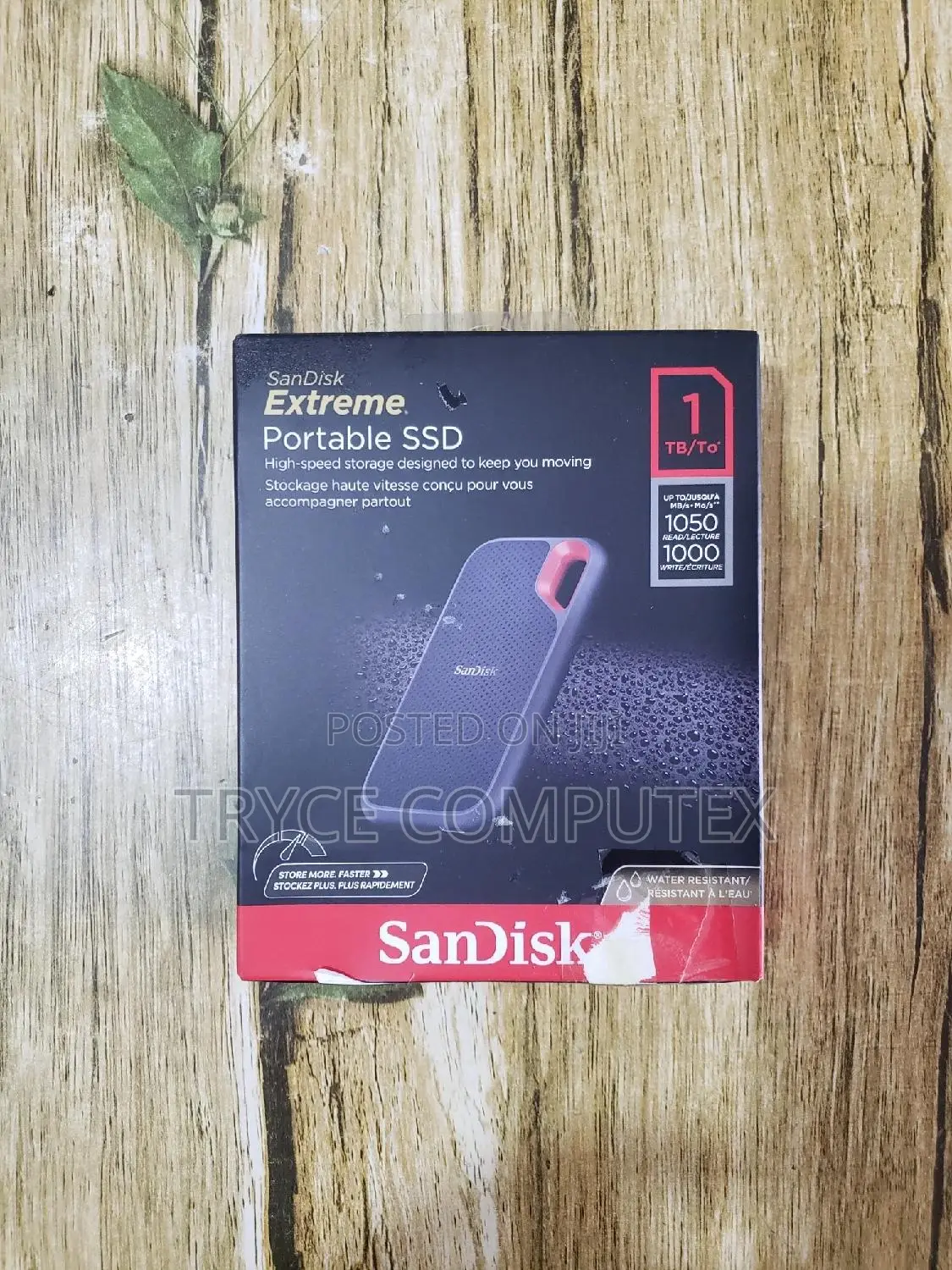 1tb Sandisk Extreme Portable External Ssd - Up To 1050mb/S