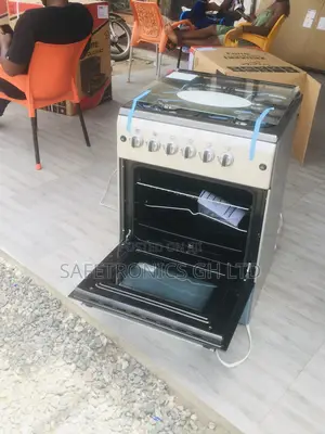 Glass Lid 50x50 Oven With Grill Volcano Gray 4 Gas Cooker