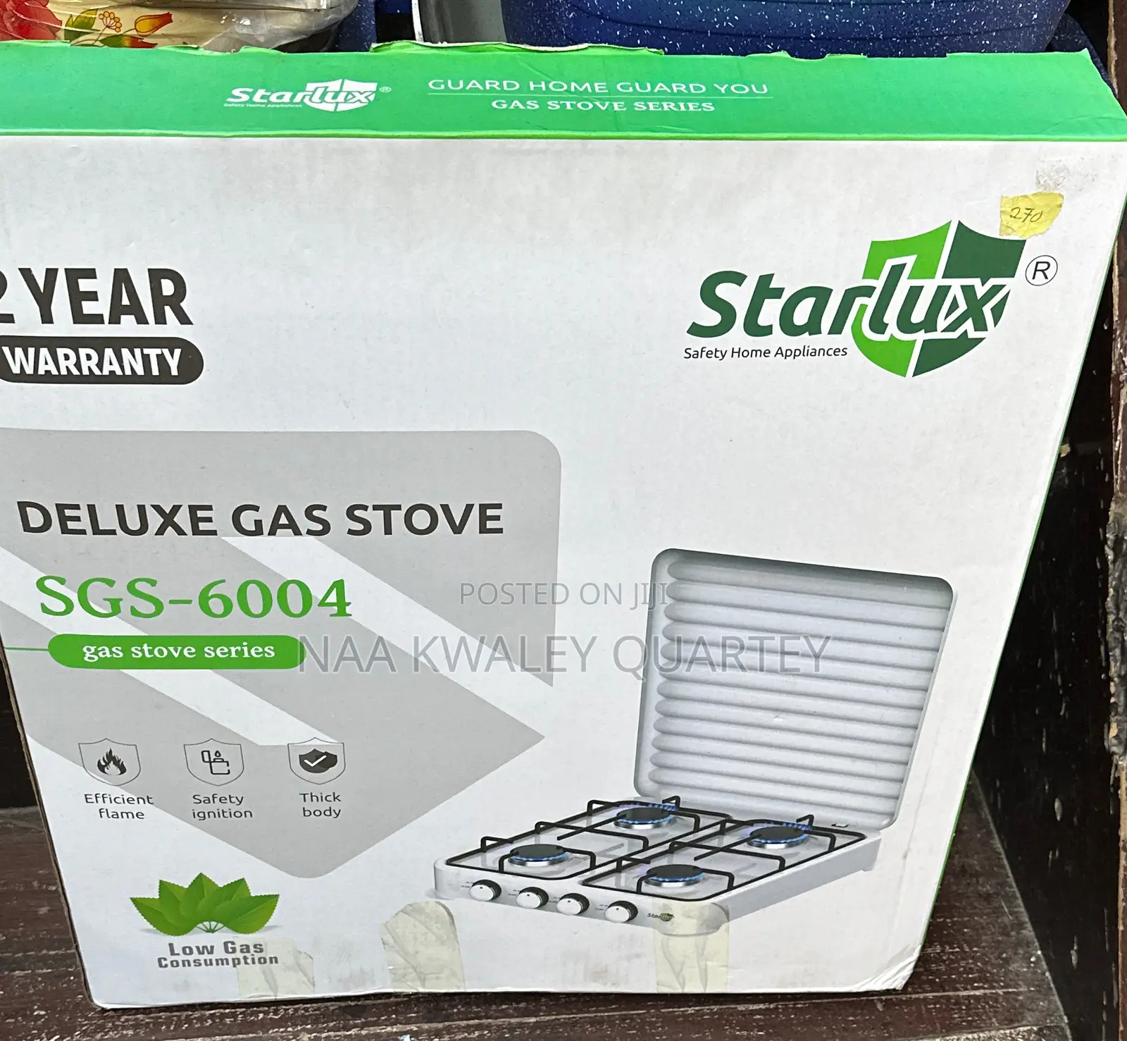 Starlux 4 Burner Gas Stove