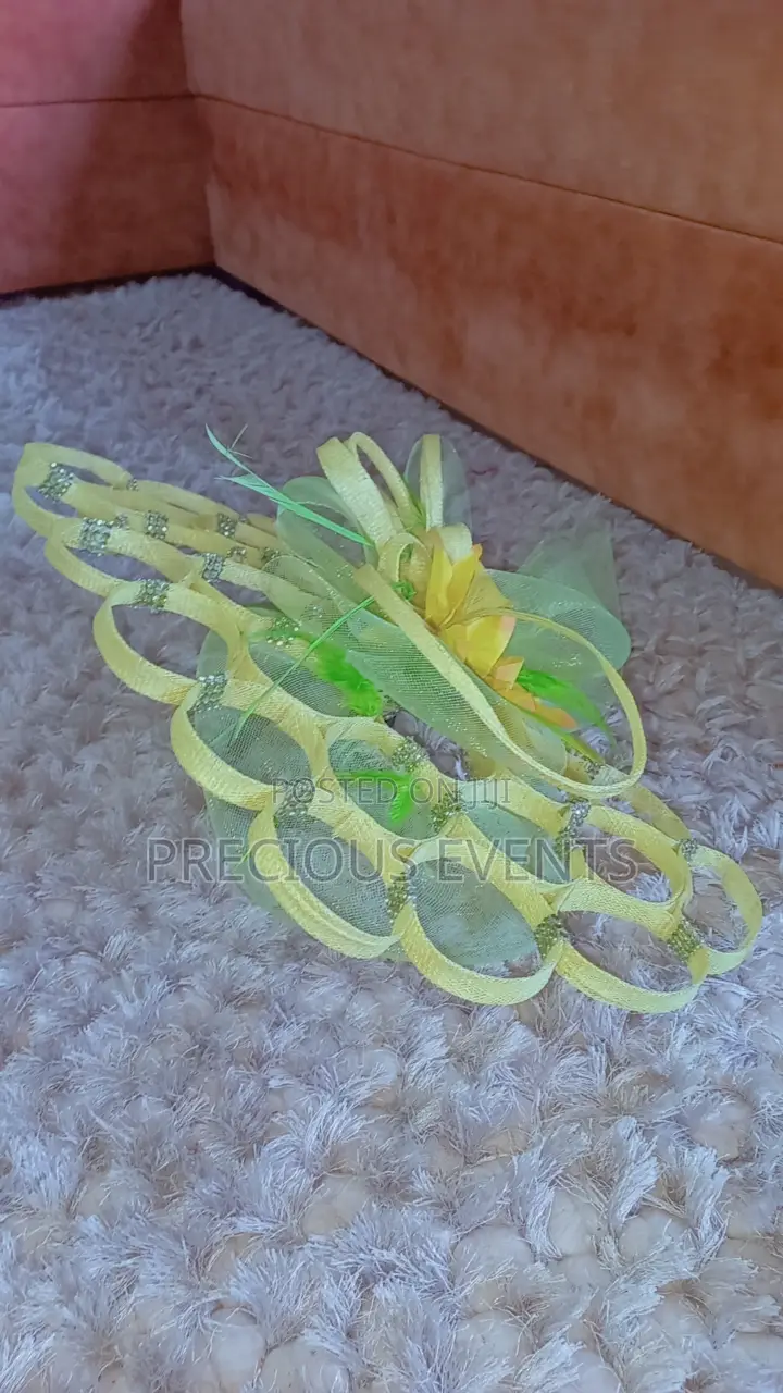 Gold N Lemon Fascinators