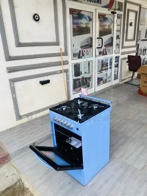 Energy Saving Volcano 50x50 4 Gas Burner With Oven(Blue).