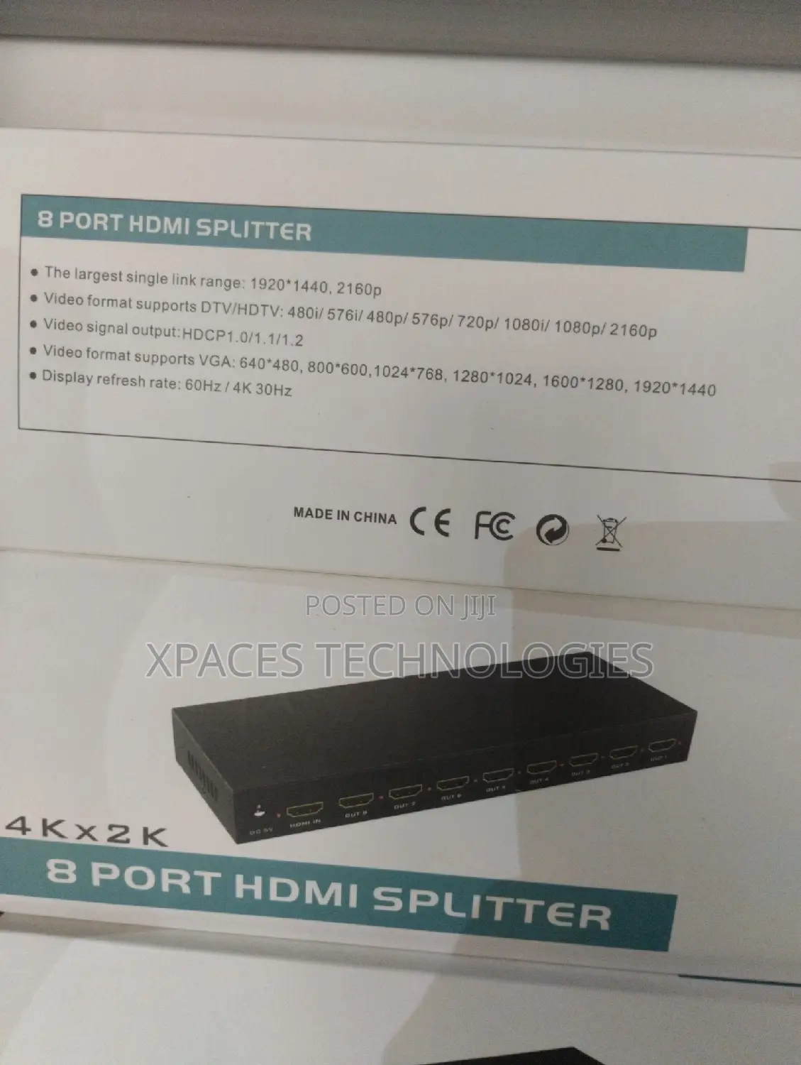 8port HDMI Splitter 4KX2K