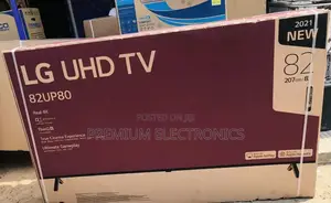 Listen. Think. Answer on This 82" 82UP80 Apple Airplay LG TV