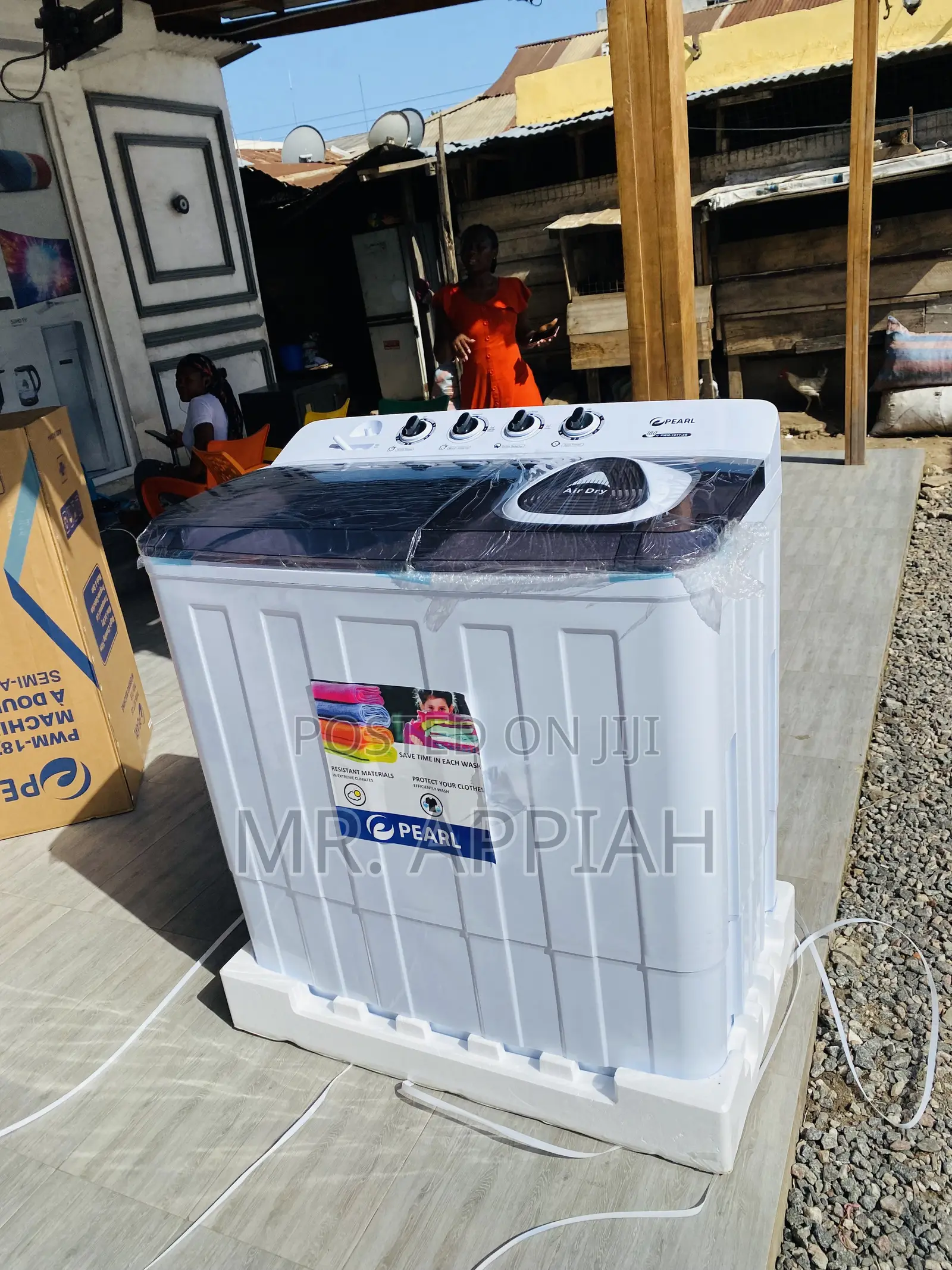 Durable Pearl 18kg Twin Tub Electric Washing Machine.