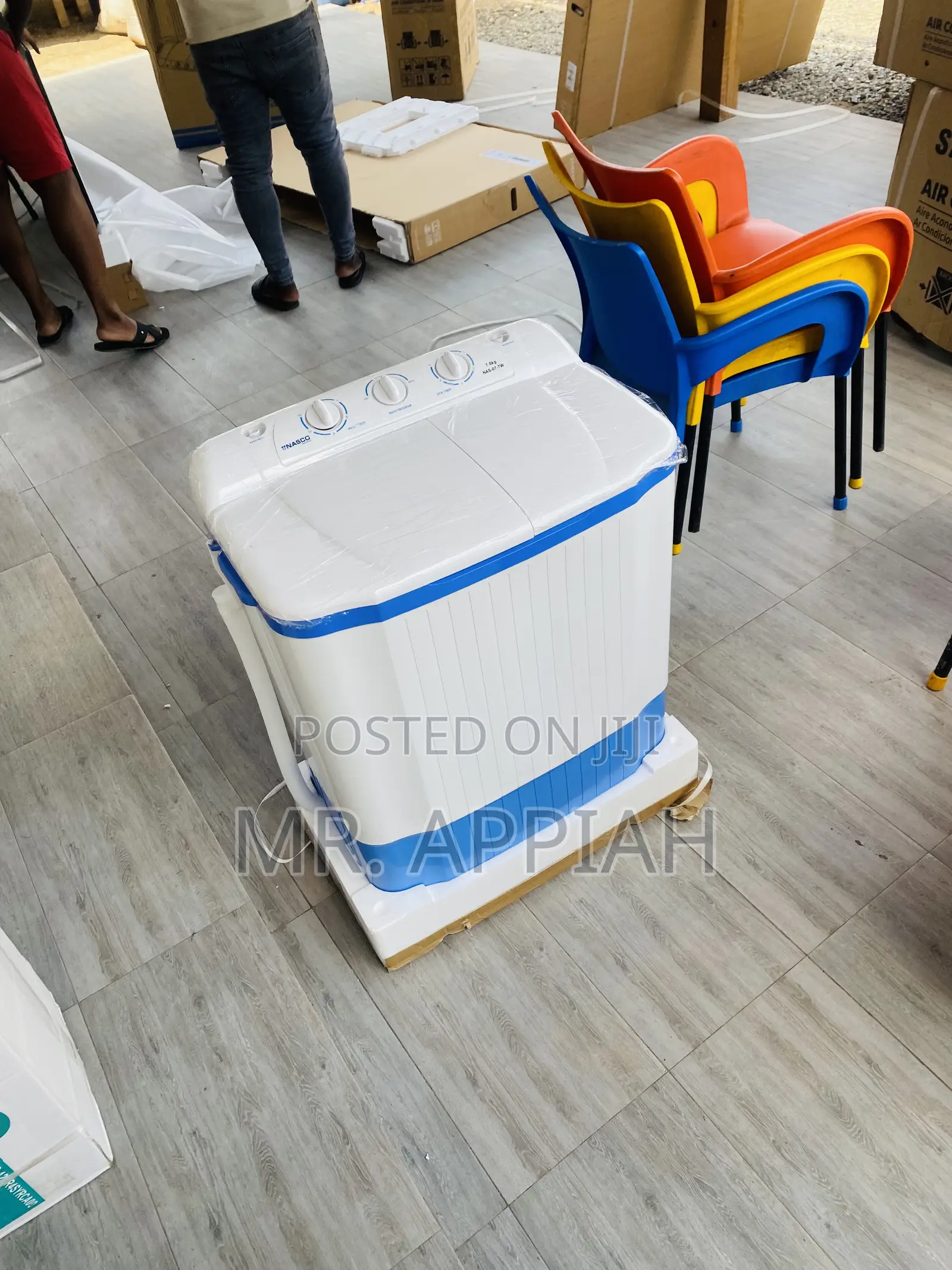 Durable Nasco Twin Tub Electric Washing Machine(7kg)