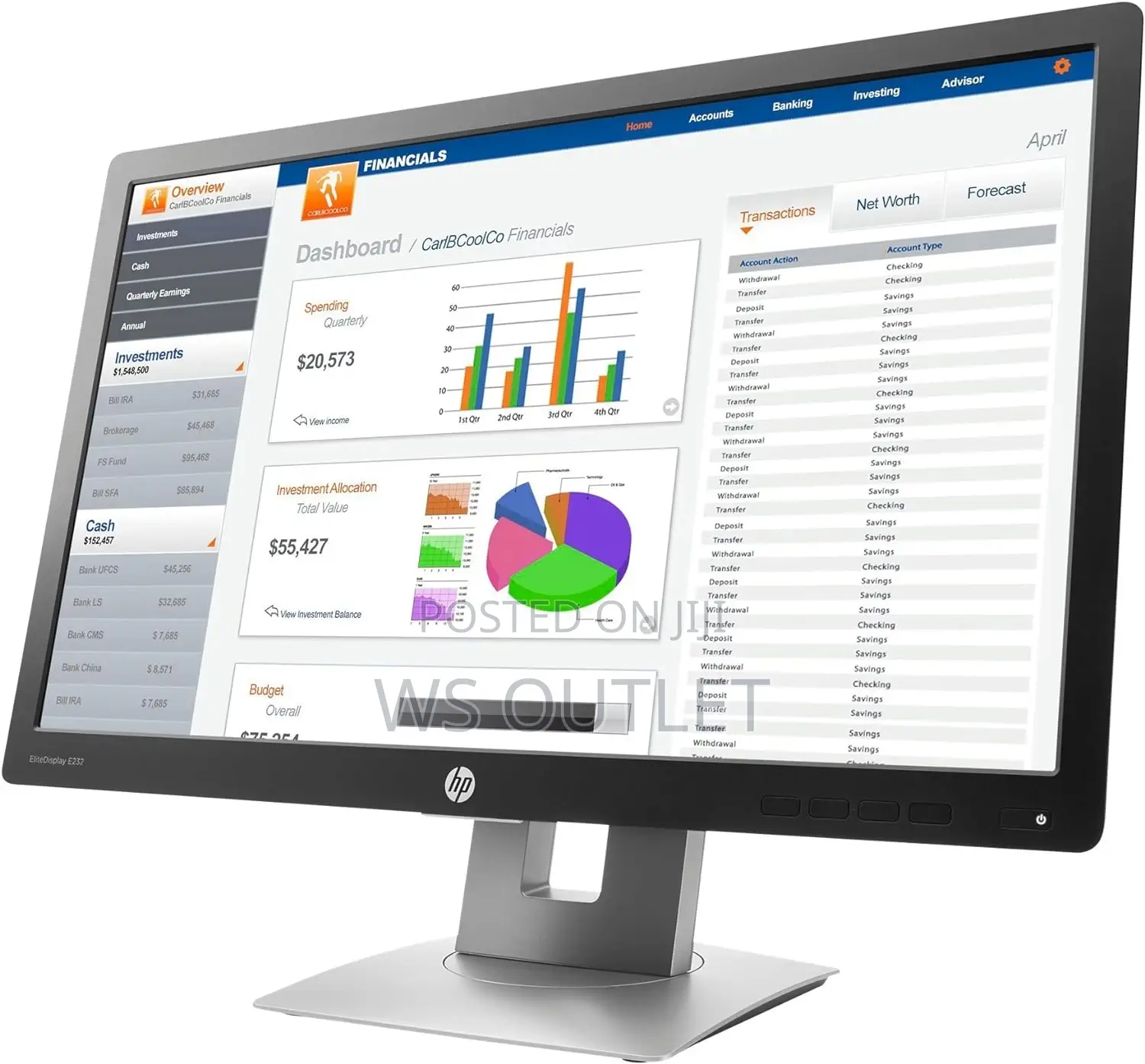 Hp Elitedisplay E232 23-Inch Led Monitor