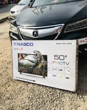 Nasco 50 Inches Glossy Black Digital Led Tv