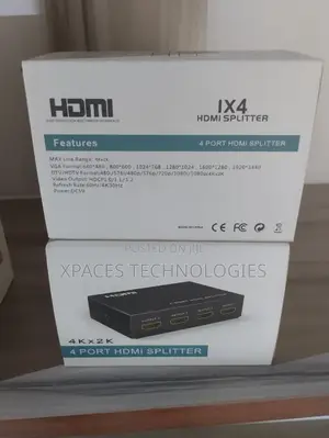 4 Port HDMI Splitter With 4K/2k
