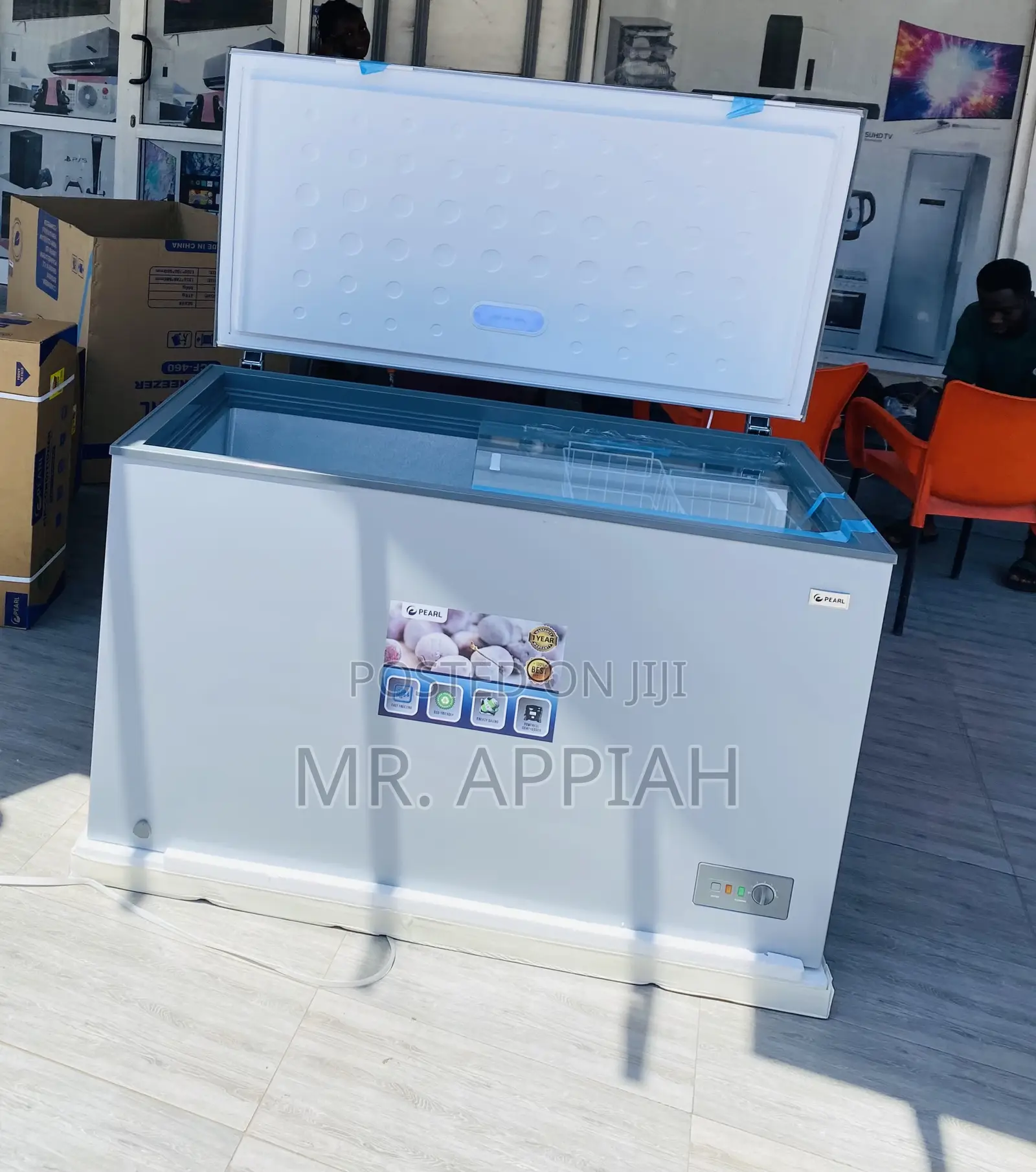 Affordable Pearl PCF-460 Single Door Freezer(Gray).