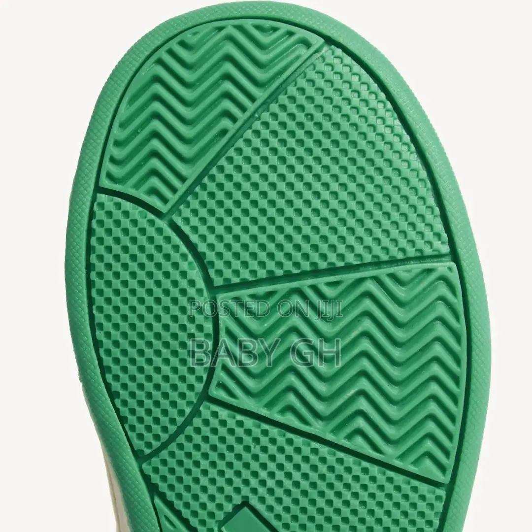 M S Kids Green White High Top Trainers
