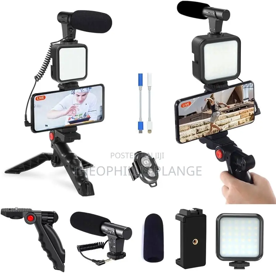 Vlog, Live Streaming, and Selfie Videos Recording Kit