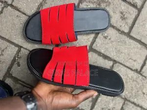 Black and Red Combo Slippers