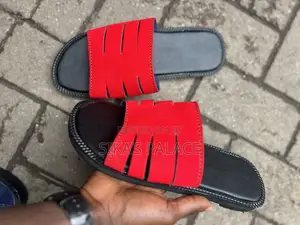 Black and Red Combo Slippers