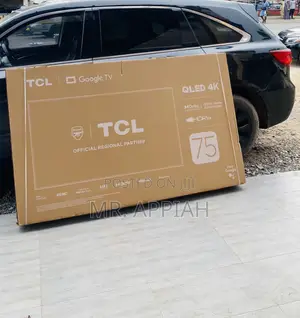 Elegant Black TCL75c645 75” Qled Smart Android Tv 