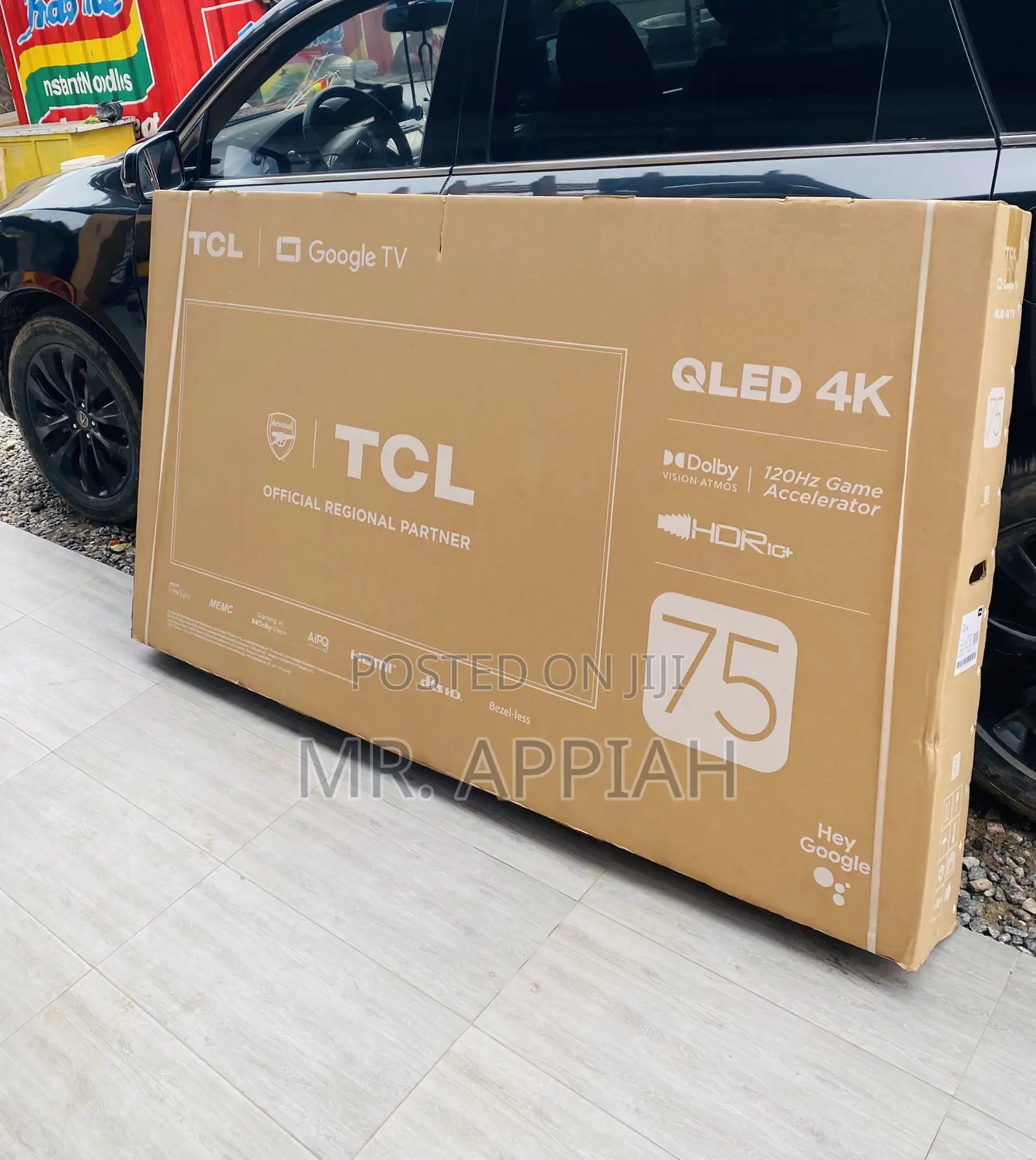 Classic TCL Qled 75c645 75” Smart Android Tv(Black).