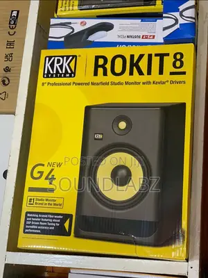 Krk Rokit 8 G4 Bi-amp 8" Powered Studio Monitor Pair, Black