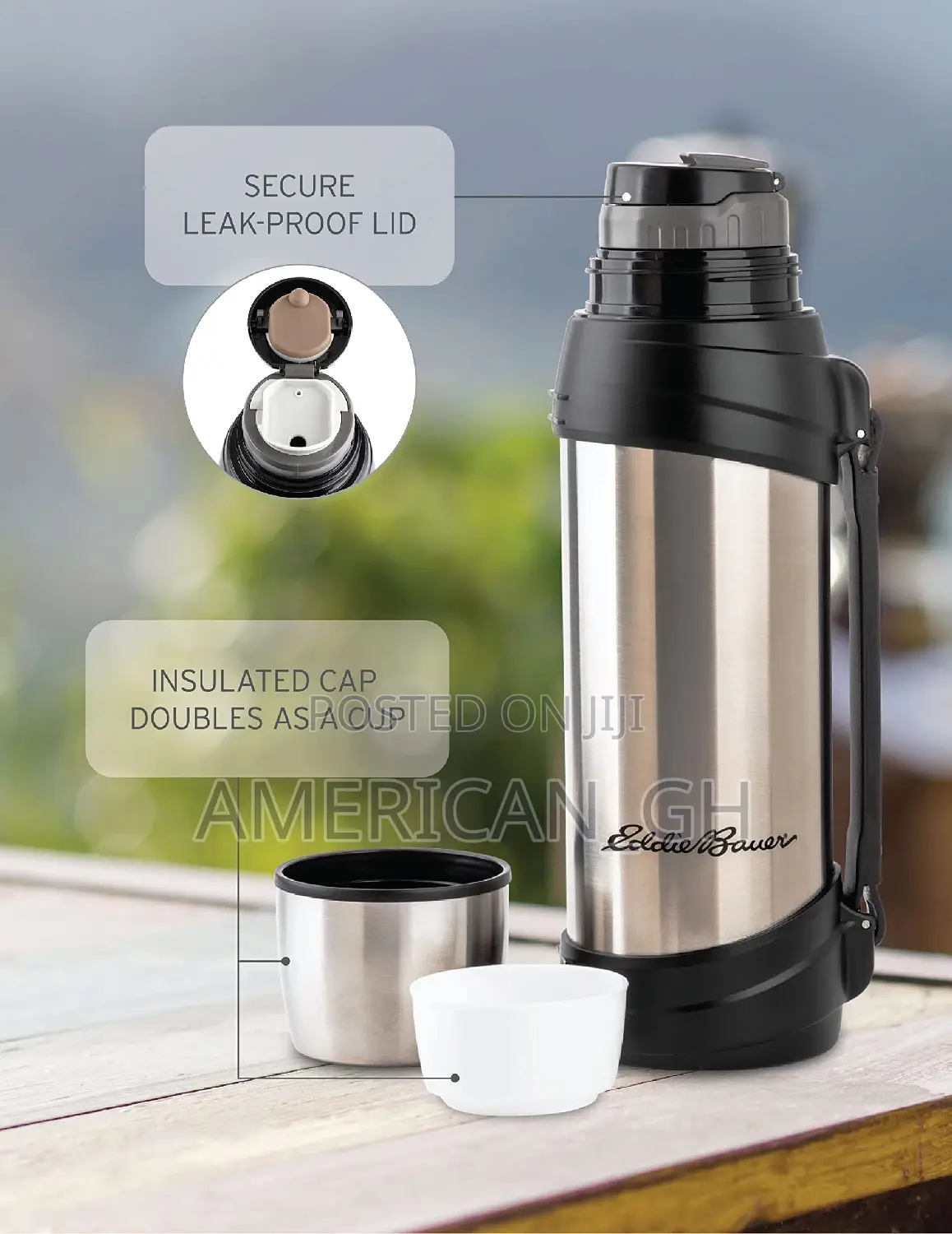 Eddie Bauer Everest Double Wall Vacuum Flask (2.5L)