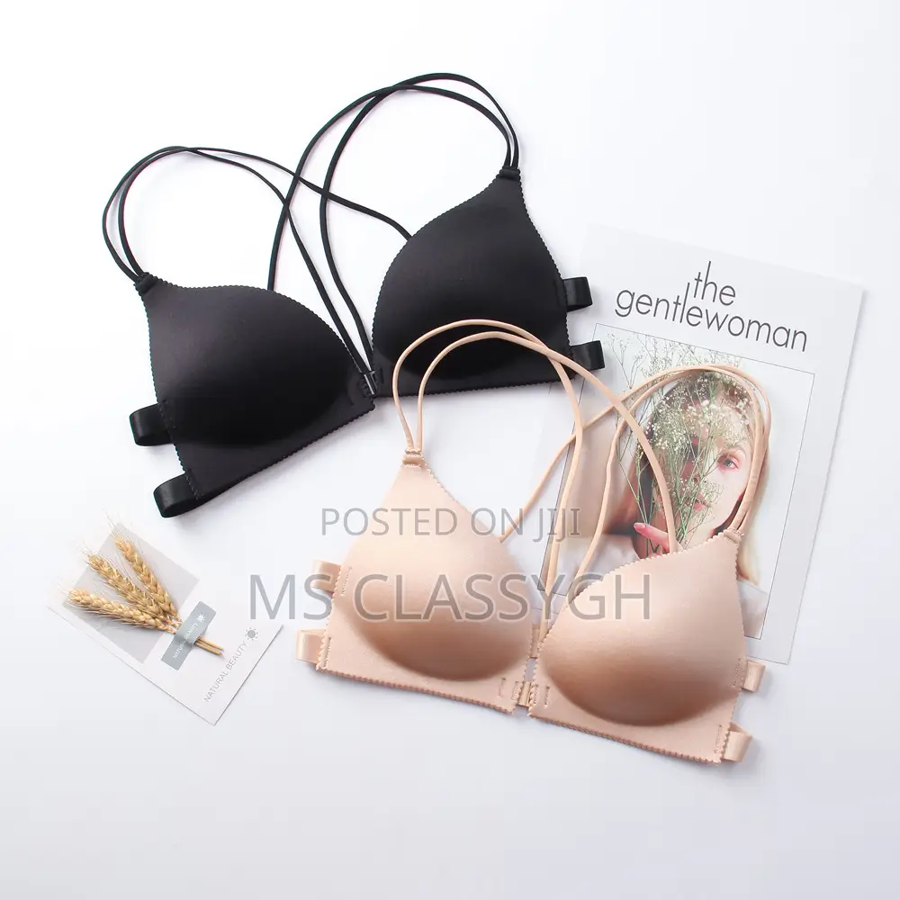 Front-buttoned Double-layer Bra Fashionable Back-wrappe