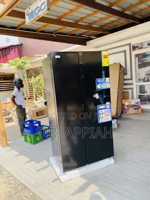Energy Saving Nasco Nassb2-64s Side by Side Fridge(Black).