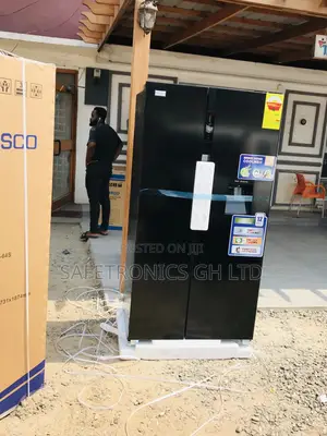 Durable Nassb2-64s Nasco Black Side by Side Fridge