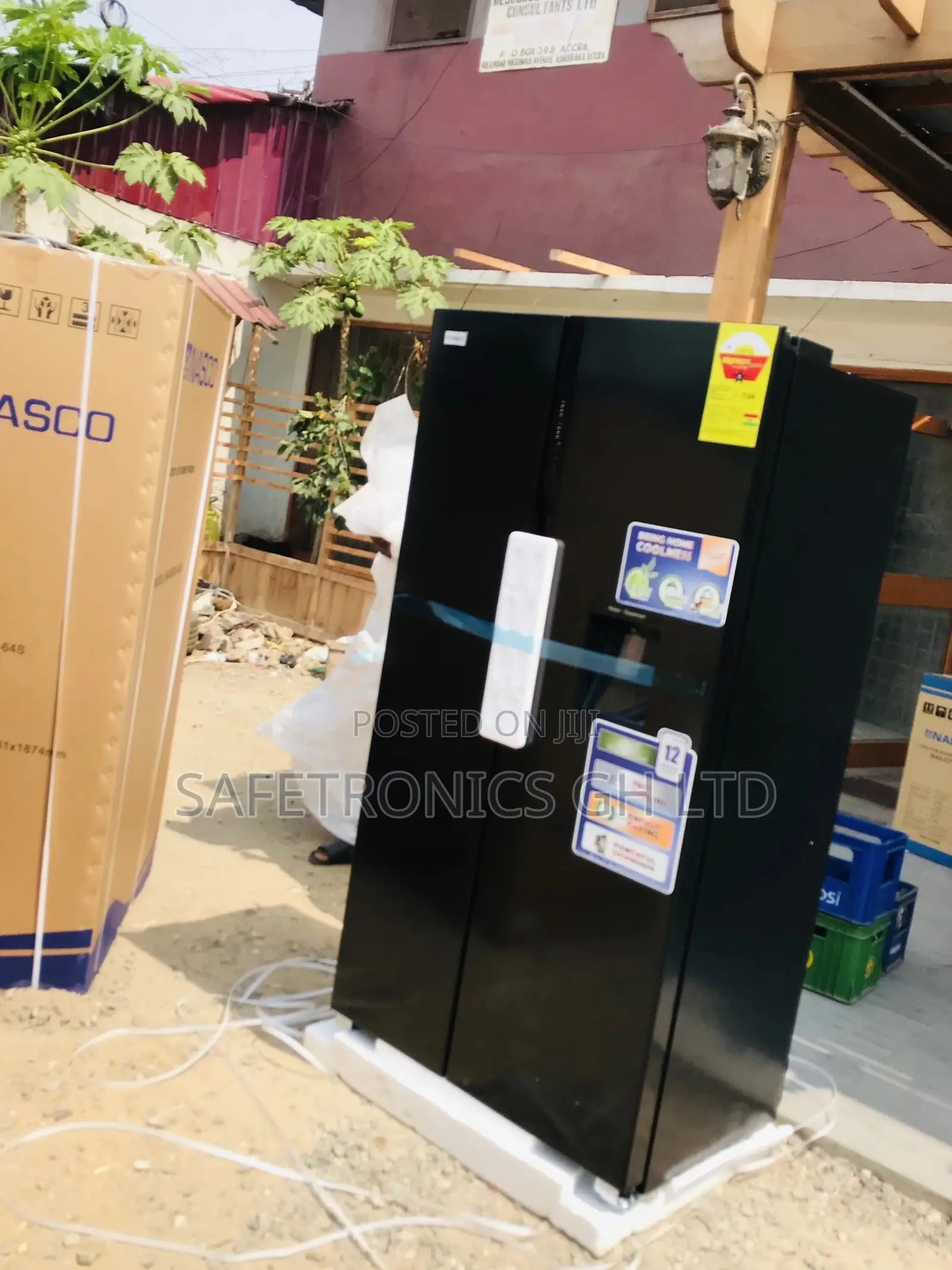 Black Nassb2-64s Side by Side Nasco Available Fridge