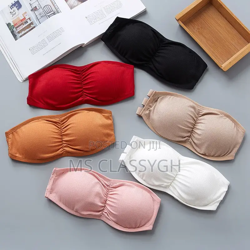 Invisible Strapless Bra, Wrapped Tube Top, Sexy Underwear, L