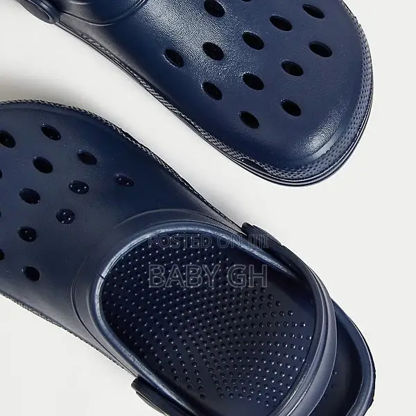 Marks and Spencer Plain Blue Black Clogs