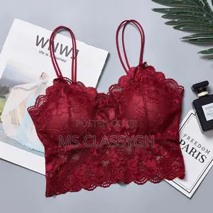 Women Push Up Lace Bra Crop Top Padded Elastic Bralette