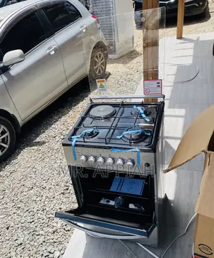 Unique Volcano 50x50 3 Gas + 1 Electric Cooker(Gray).