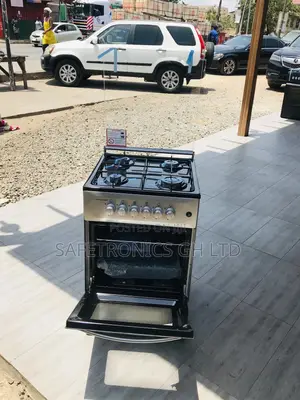 4 Burner Gas Oven With Grill Glass Lid Volcano 50x50