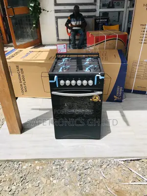 50x50 Oven With Grill 4 Gas Cooker Volcano Glass Lid
