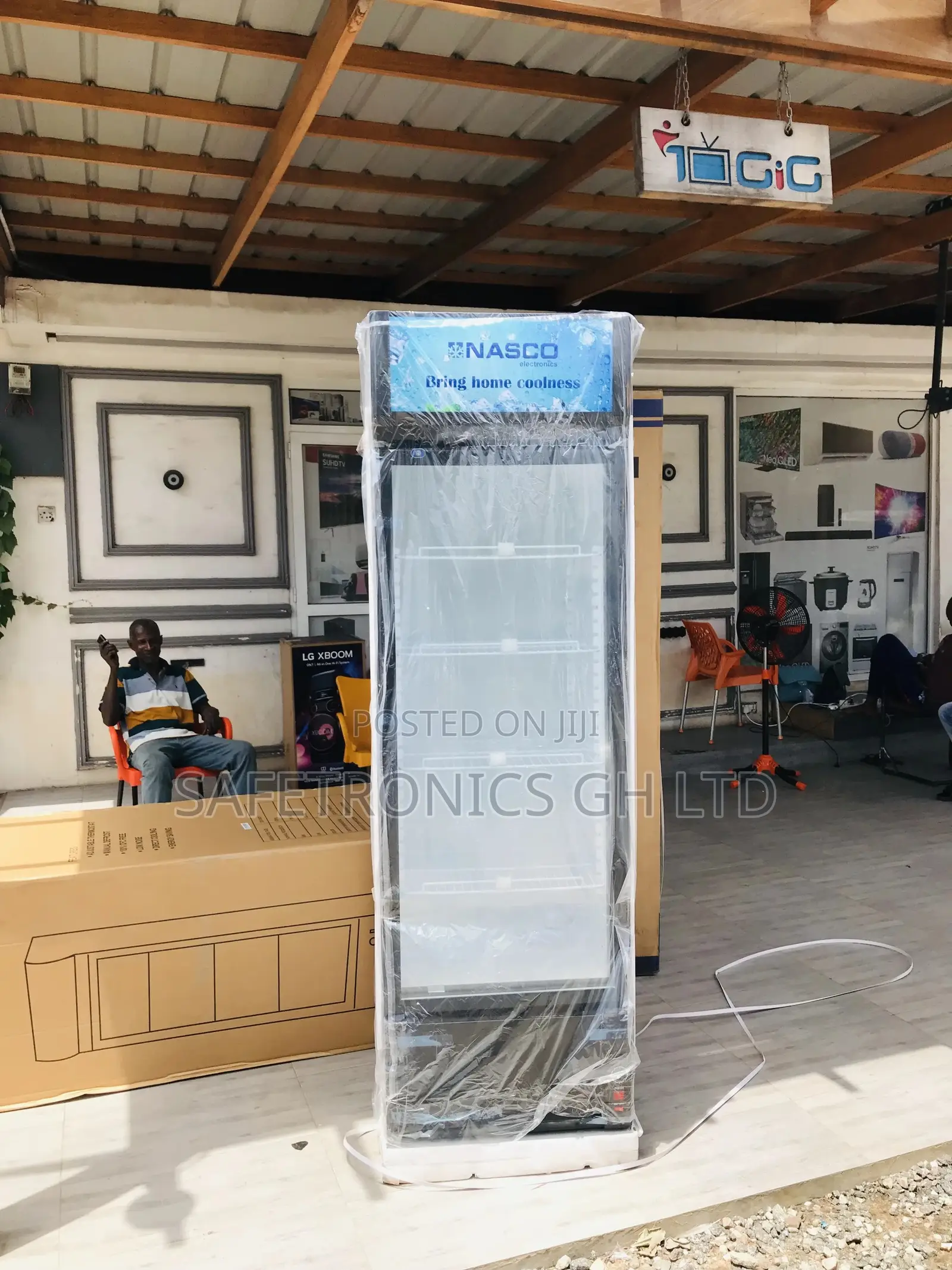 Nasco Glass Display Nasfl360-1dr Singledoor Fridge