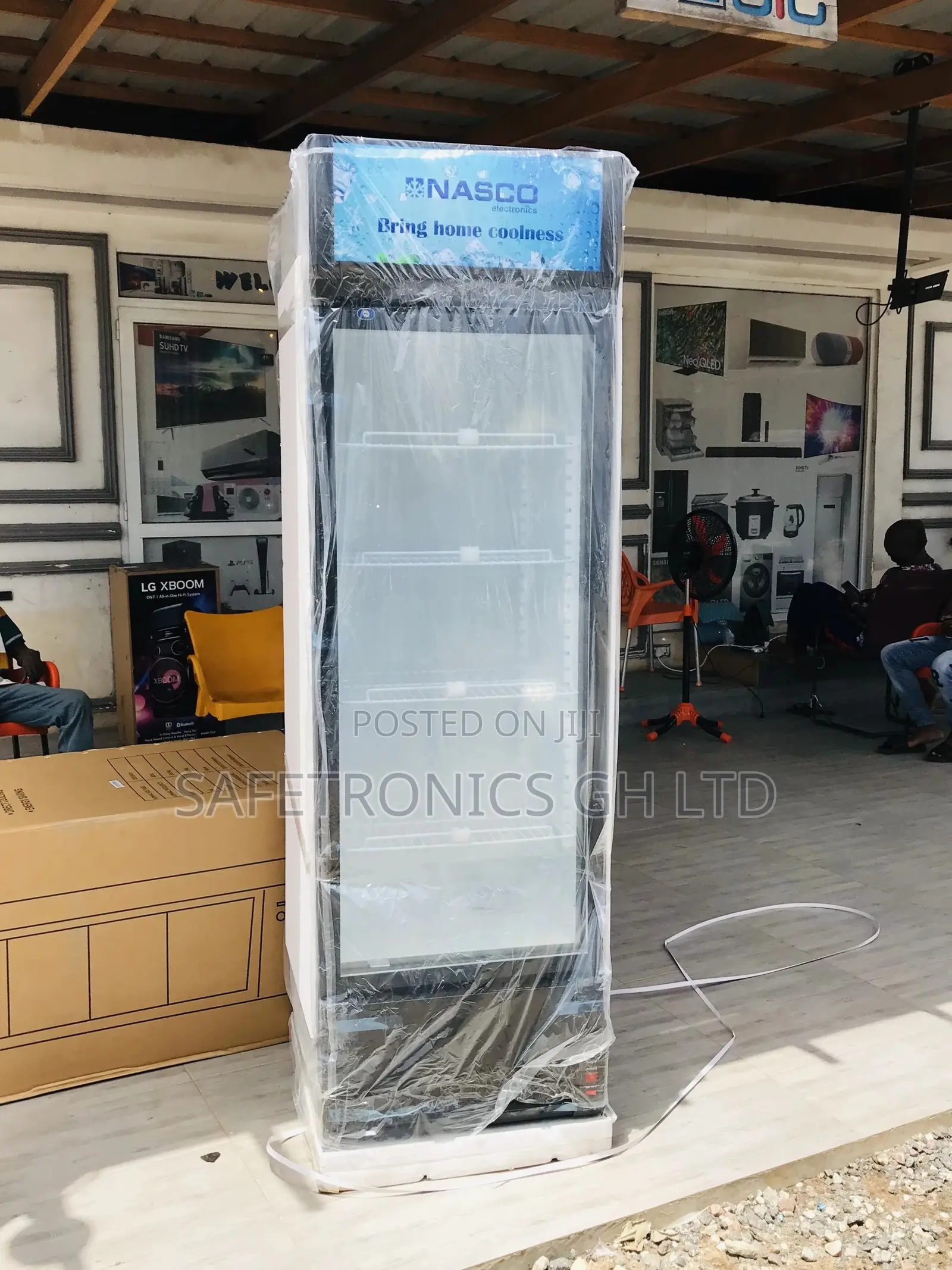 Display Nasco Glass Nasfl360-1dr Singledoor Fridge White