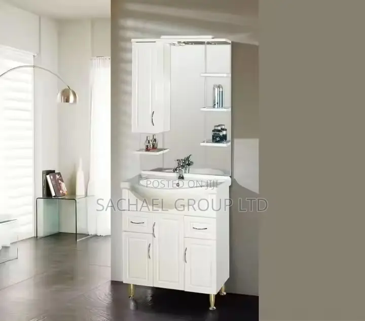 Standing Bathroom Cabinet With Mirror