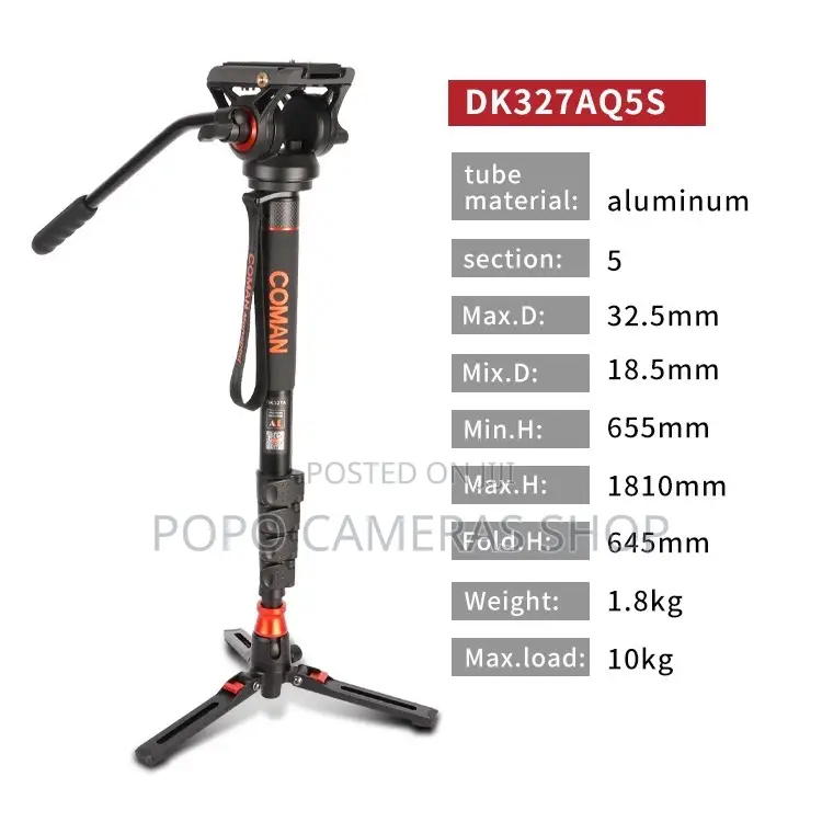 10kg Coman Professional Heavy Duty Monopod