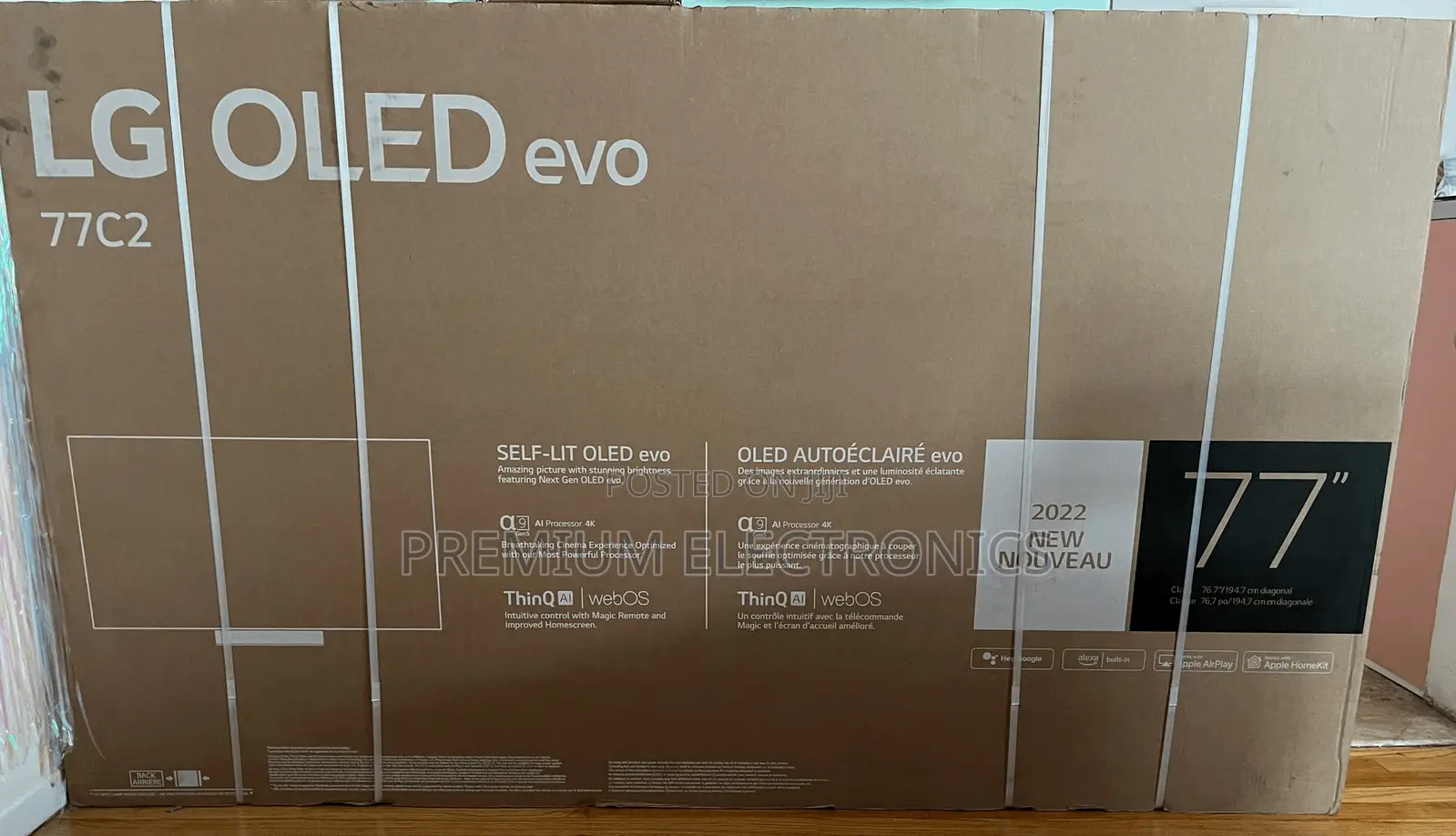 LG C2 77 Inch Class OLED Evo W/ Thinq AI | OLED77C2