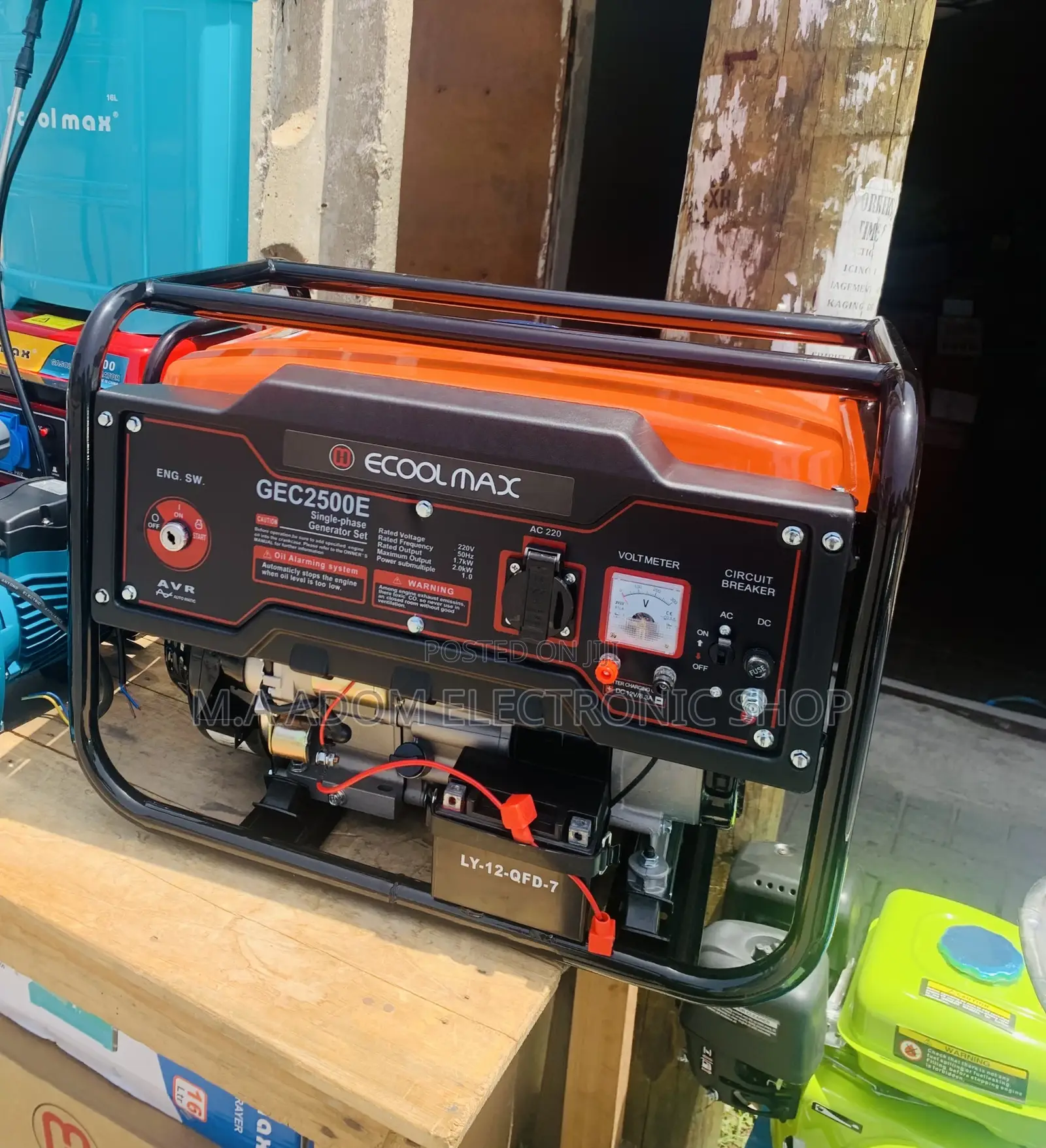 Quality Ecool Max 2.0 Kilo Maximum Output Gasoline Generator