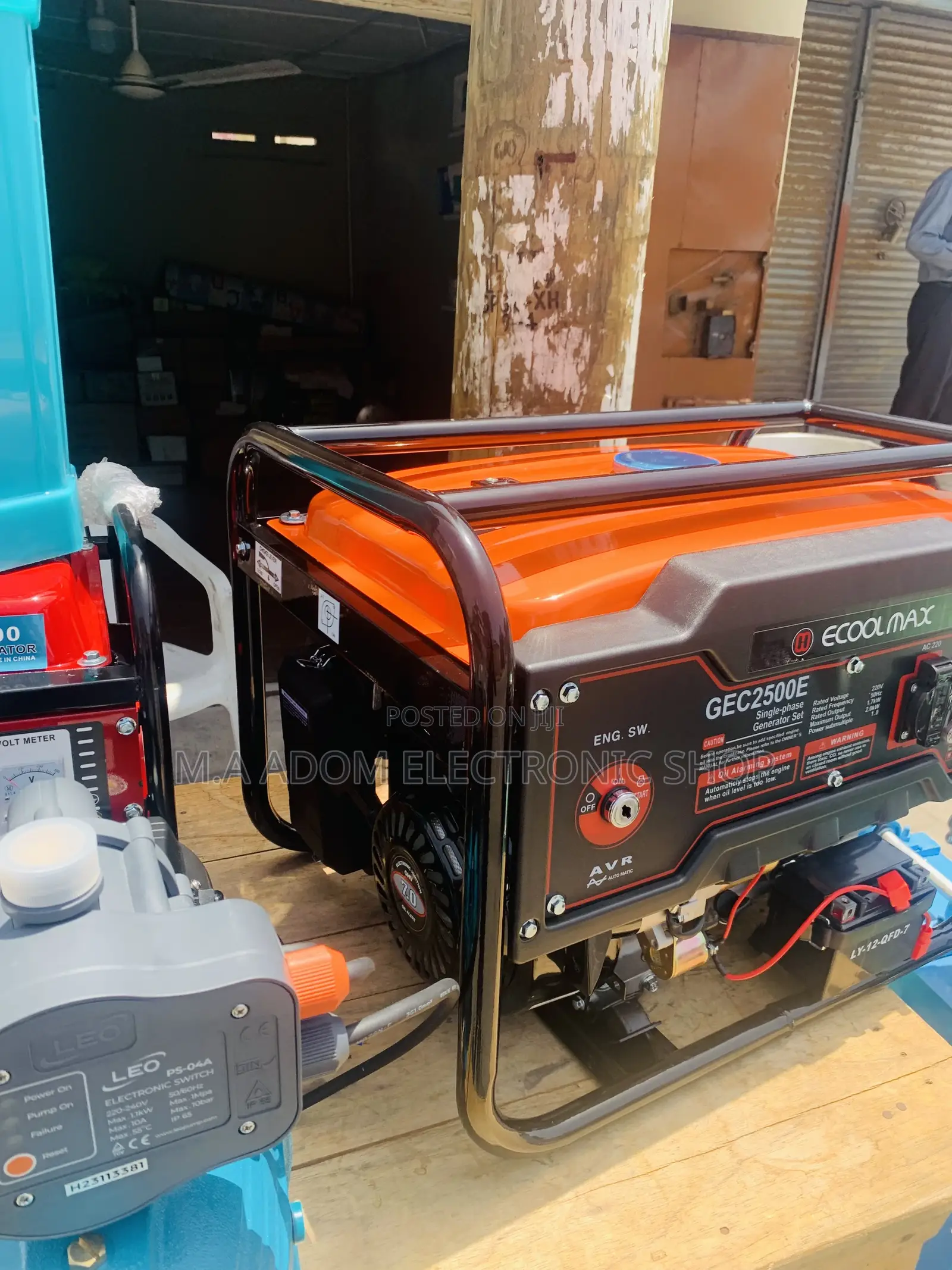 Energy Saving Ecool Max 2.0 Kilo Output Gasoline Generator.