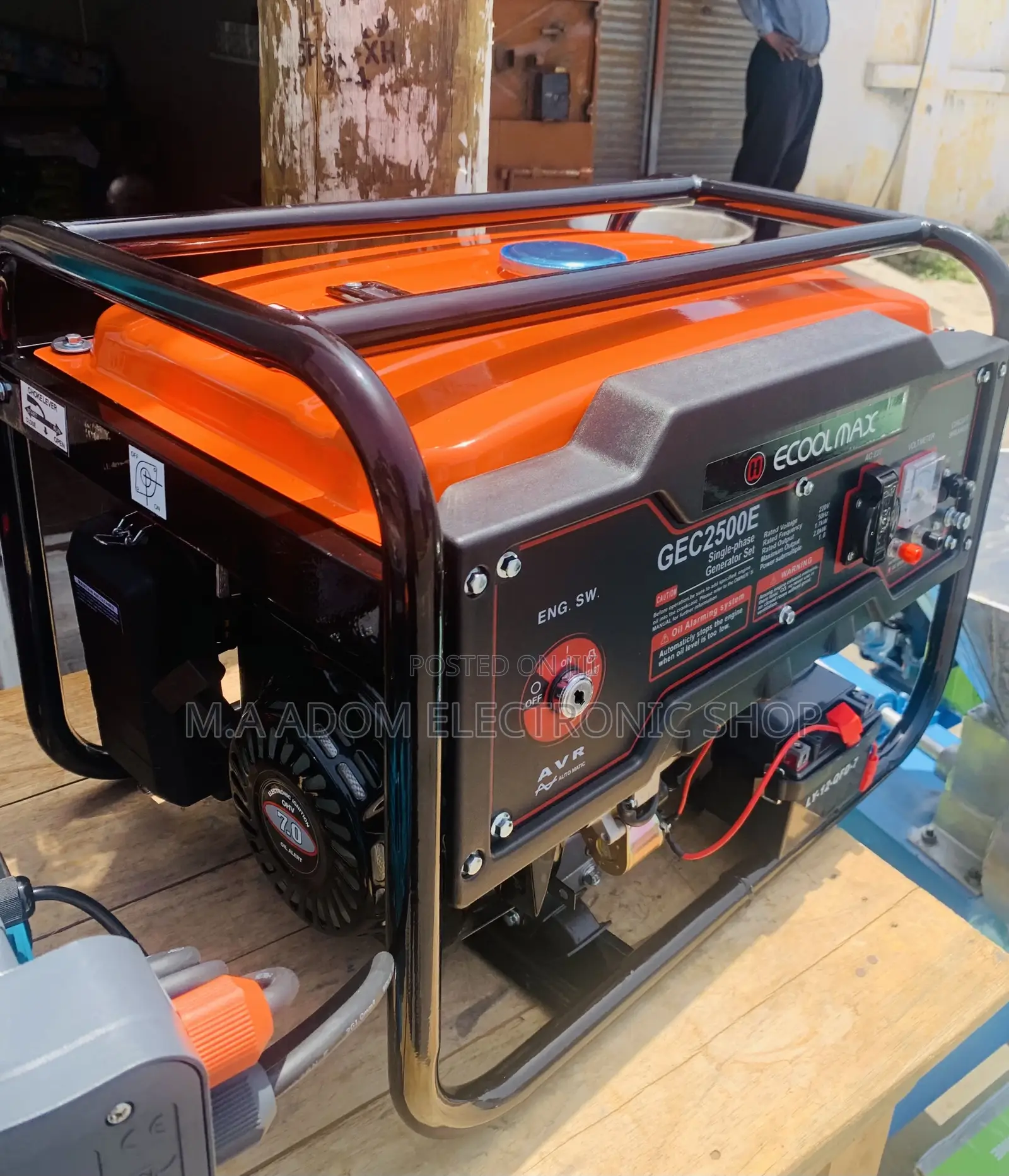 Energy Sufficient Ecool Max Output Gasoline Generator.