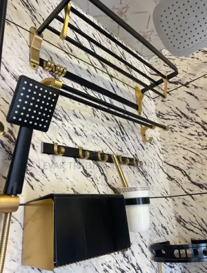 Gold Shower, Bathroom Accessories