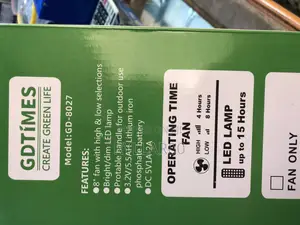 Rechargeable and Solar Desktop Fan